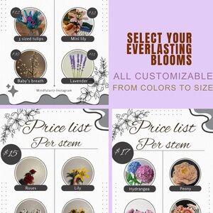 Customizable Everlasting Blooms